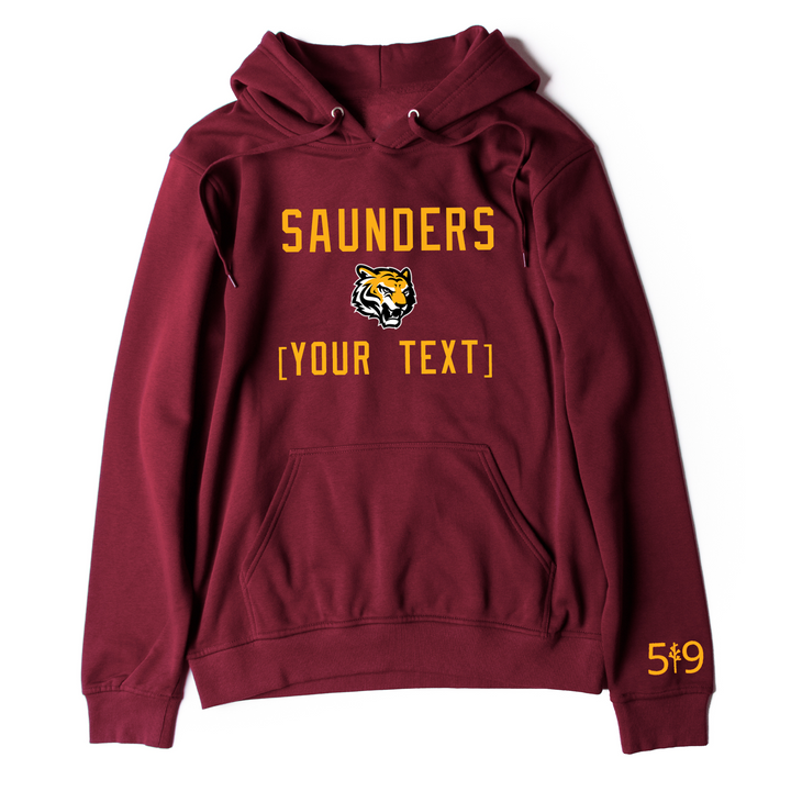 SAUNDERS EMBROIDERED TEAM HOODIE (UNISEX)