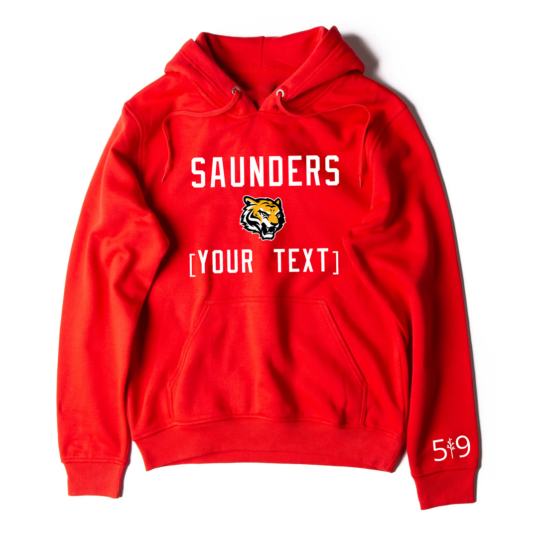 SAUNDERS EMBROIDERED TEAM HOODIE (UNISEX)