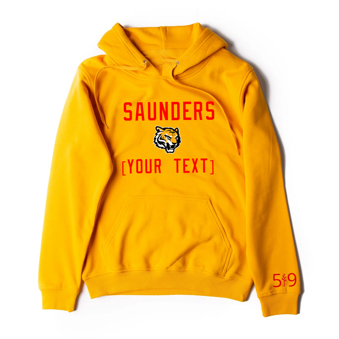 SAUNDERS EMBROIDERED TEAM HOODIE (UNISEX)