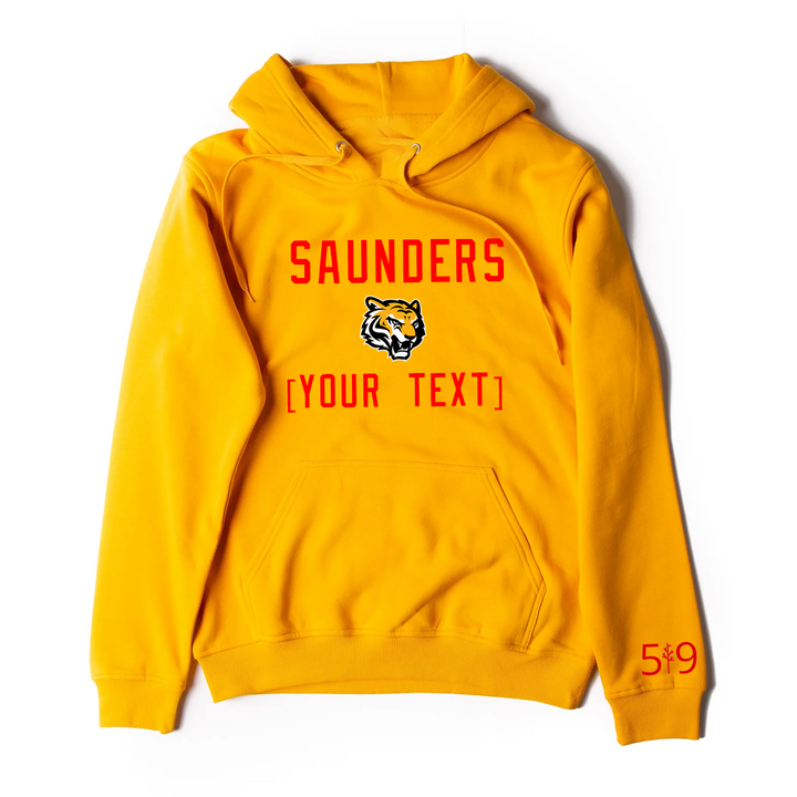 SAUNDERS EMBROIDERED TEAM HOODIE (UNISEX)