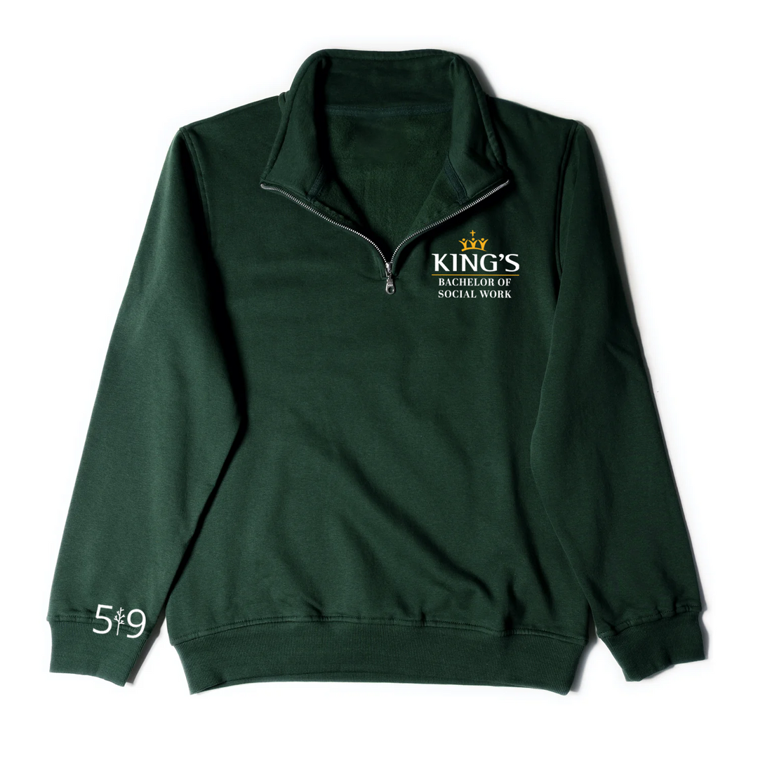 KINGS BSW EMBROIDERED 1/4 ZIP (UNISEX)