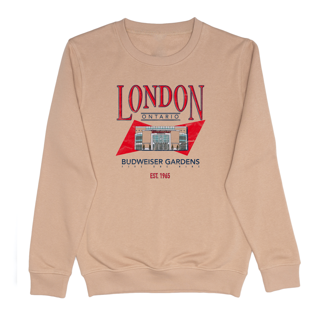 LONDON VINTAGE BUD GARDENS CREW (UNISEX)