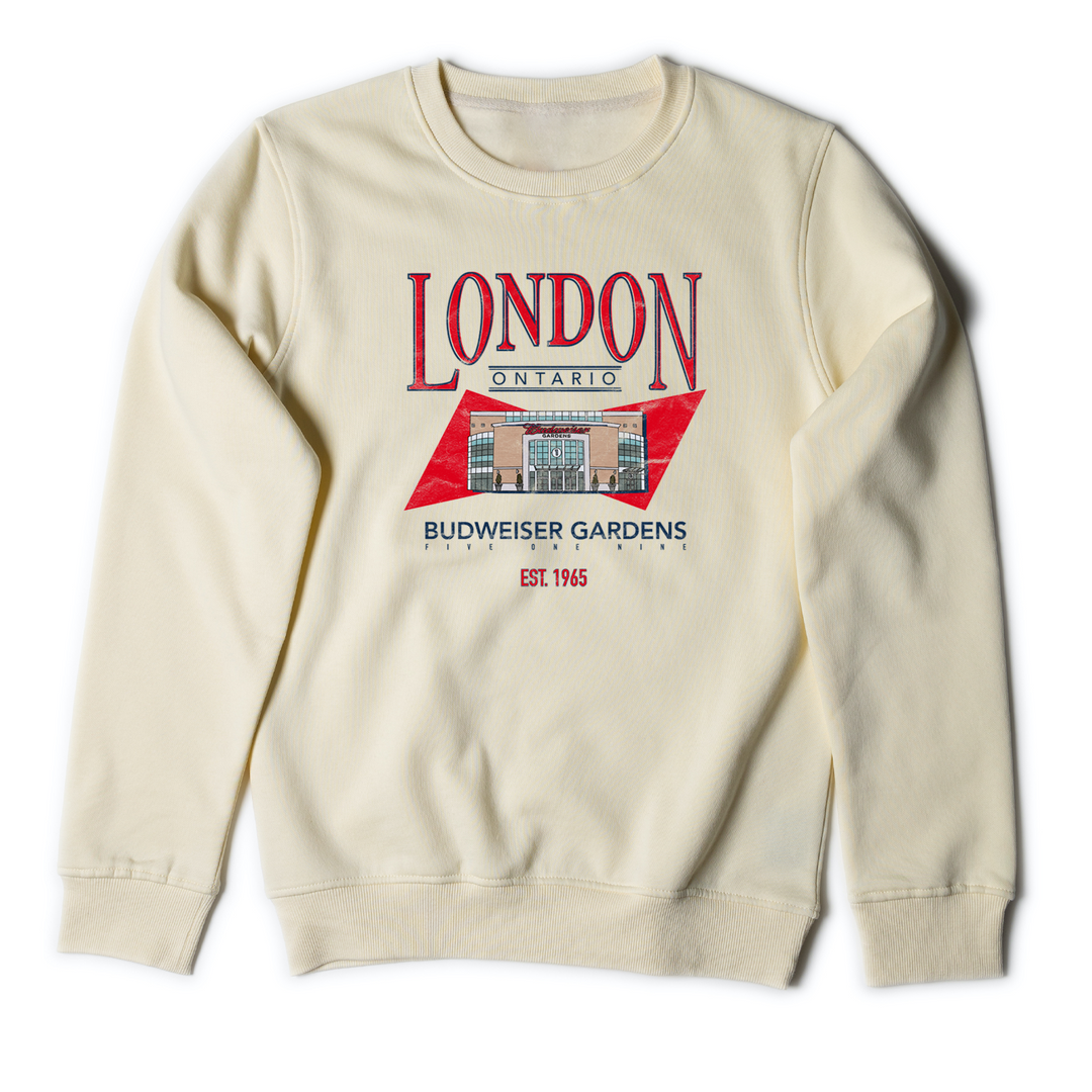 LONDON VINTAGE BUD GARDENS CREW (UNISEX)