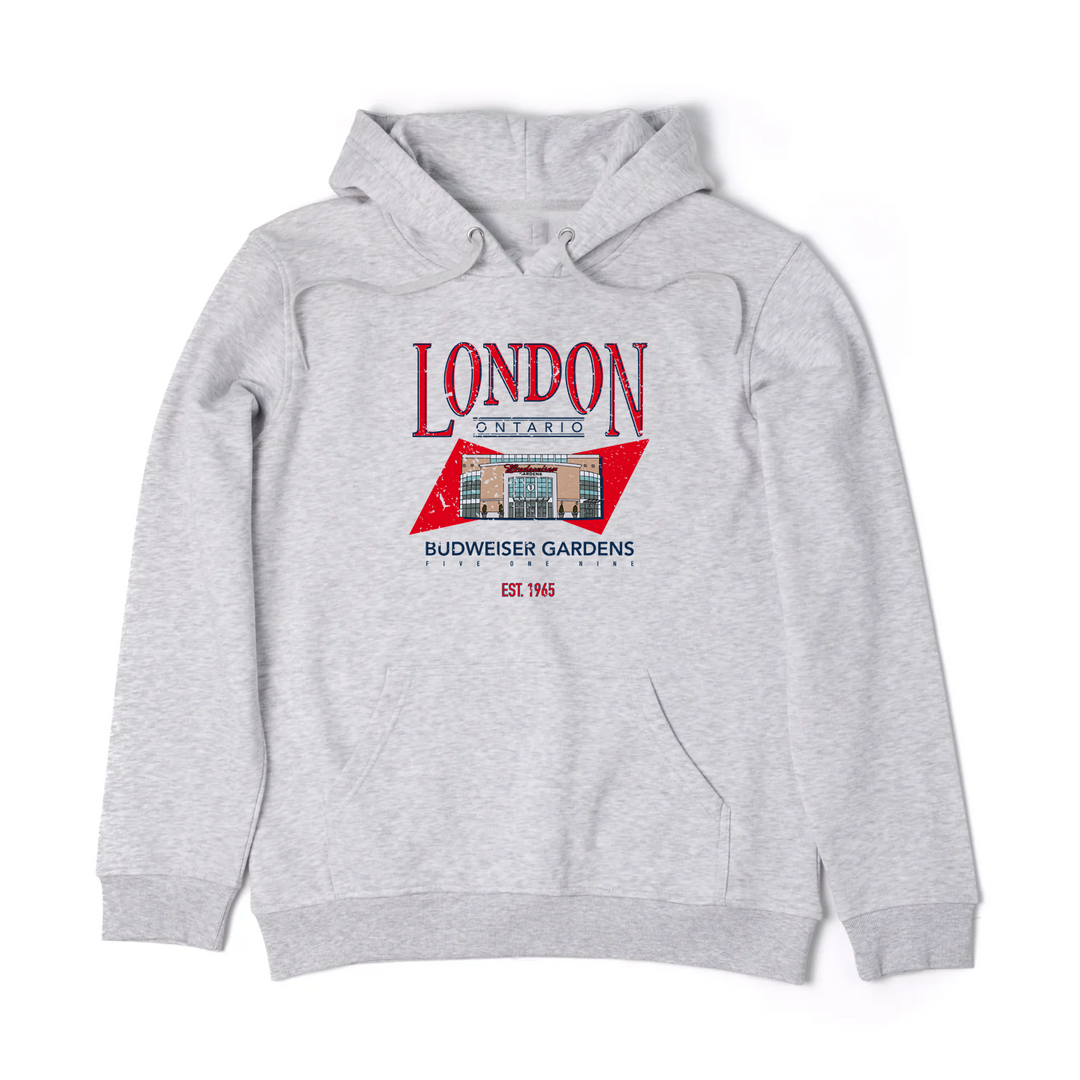 LONDON VINTAGE BUD GARDENS HOODIE (UNISEX)