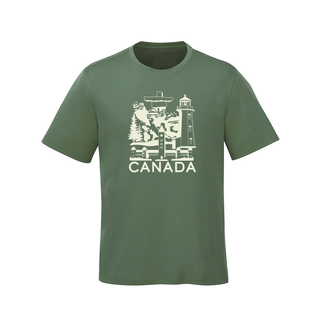 CANADIAN LANDMARKS TEE (MENS)