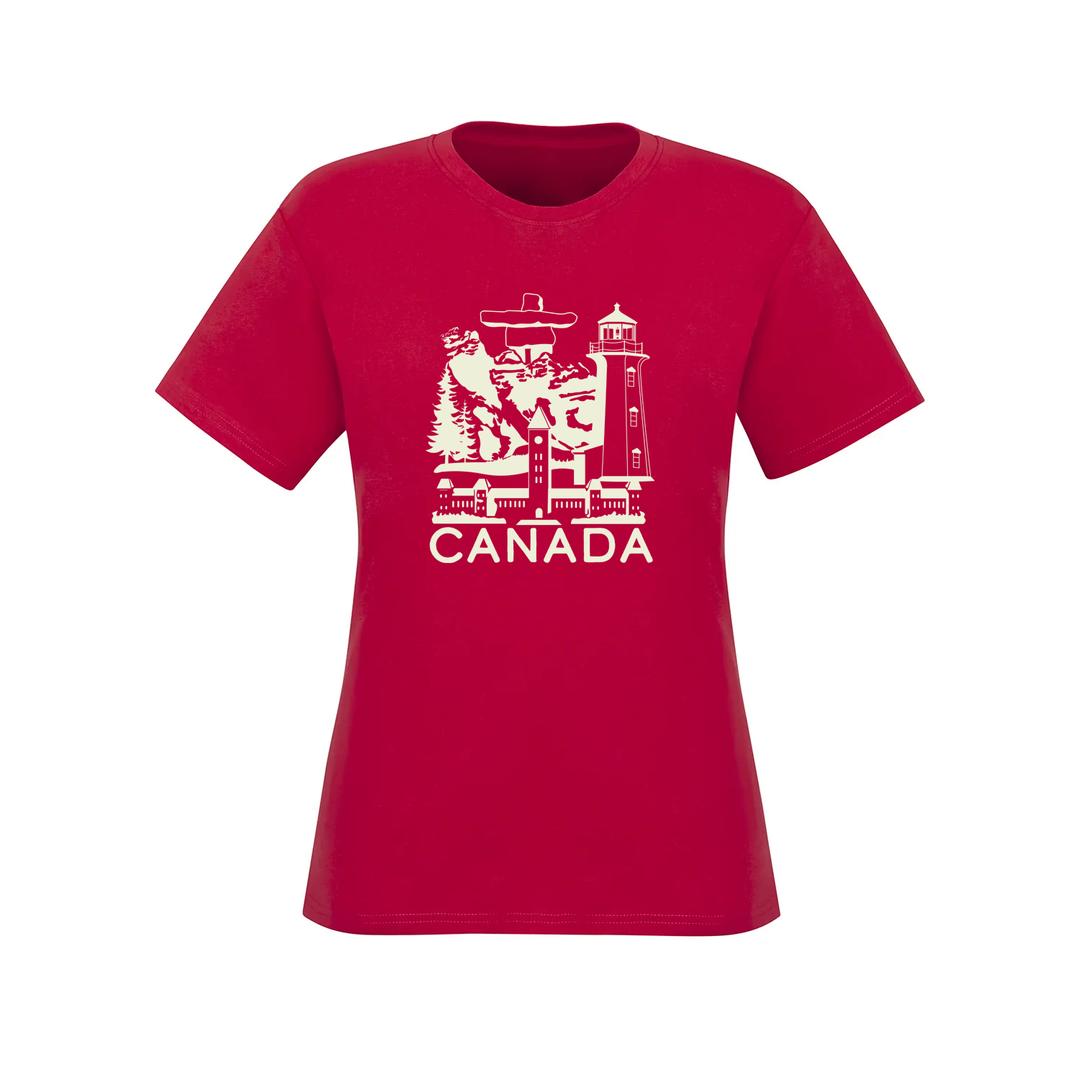 CANADIAN LANDMARKS TEE (WOMENS)