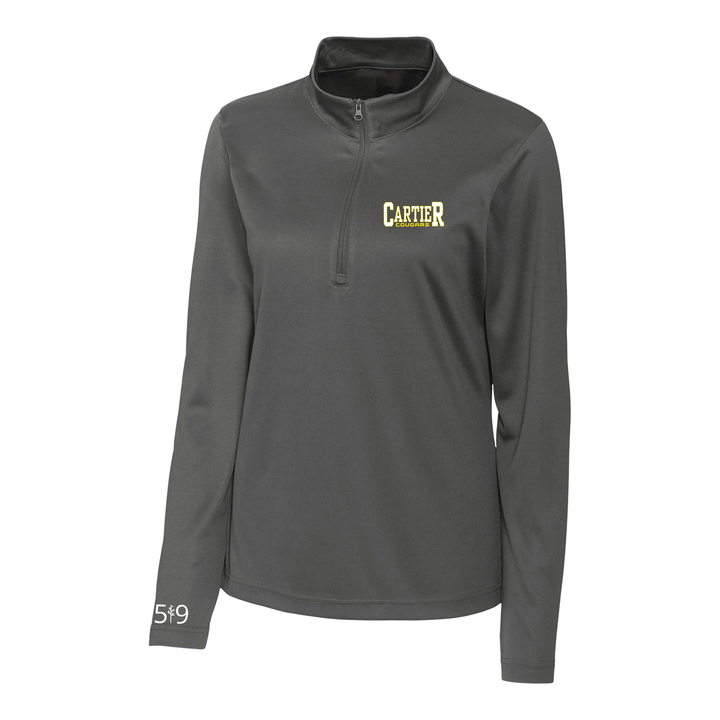 COUGARS EMBROIDERED ATHLETIC 1/4 ZIP (WOMENS)