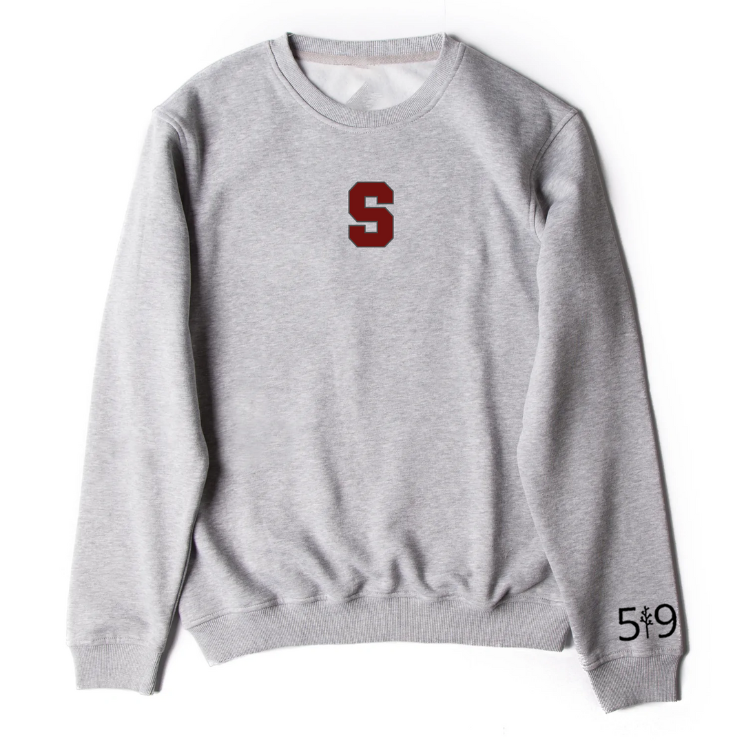 SOUTH EMBROIDERED S CREW (UNISEX)