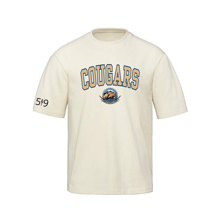 COUGARS VARSITY OVERSIZED TEE (UNISEX)