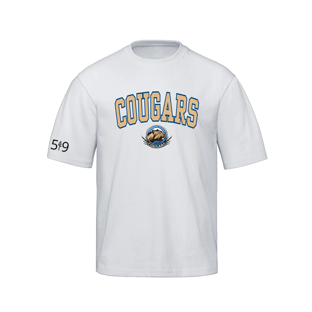 COUGARS VARSITY OVERSIZED TEE (UNISEX)