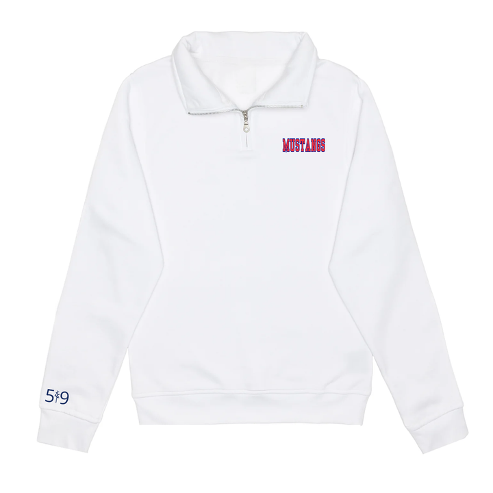 MUSTANGS EMBROIDERD 1/4 ZIP (UNISEX)