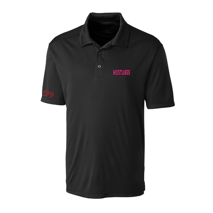 MUSTANGS EMBROIDERED ATHLETIC POLO (MENS)