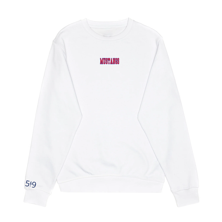 MUSTANGS EMBROIDERED CREW (YOUTH)