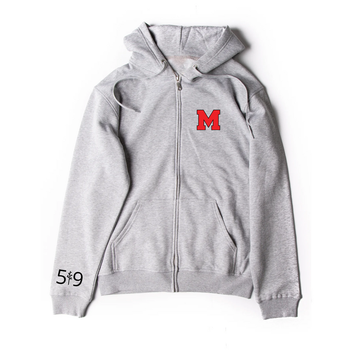 MEDWAY EMBROIDERED ZIP-UP HOODIE (UNISEX)