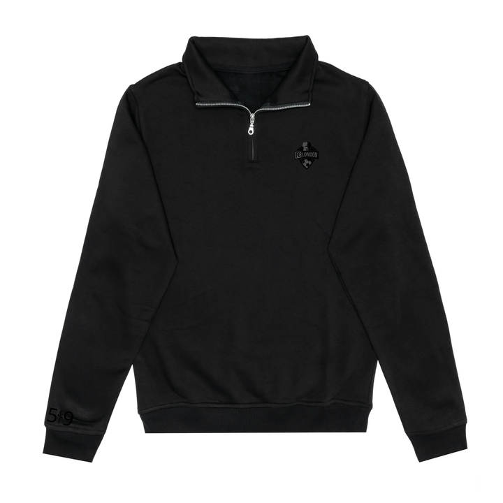 FCL EMBROIDERED BLACKOUT 1/4 ZIP (UNISEX)