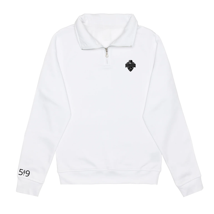 FCL EMBROIDERED BLACKOUT 1/4 ZIP (UNISEX)