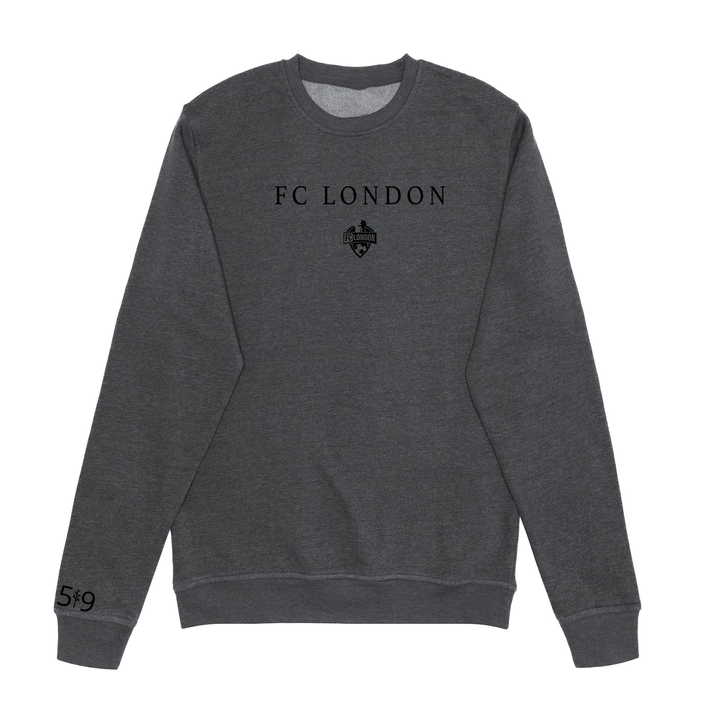 FC LONDON BLACKOUT EMBROIDERY CREW (UNISEX)