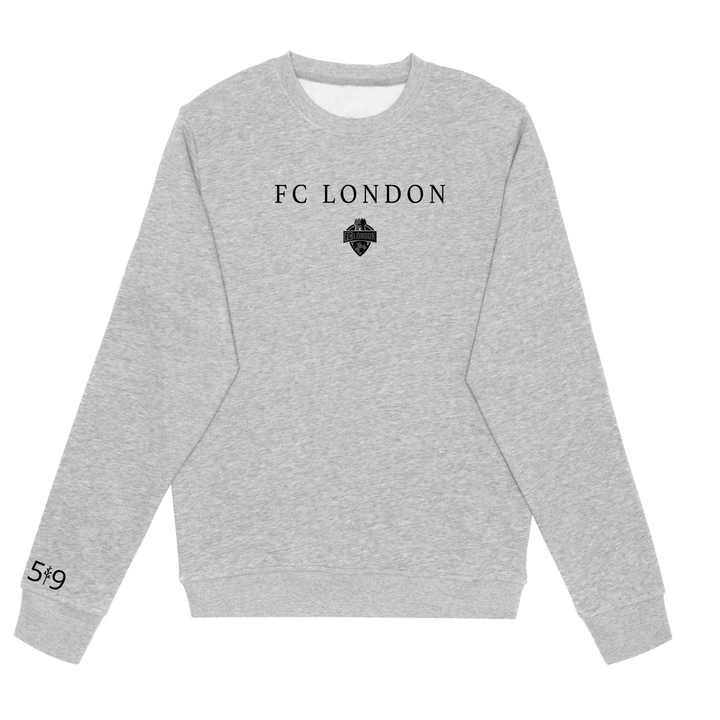 FC LONDON BLACKOUT EMBROIDERY CREW (UNISEX)