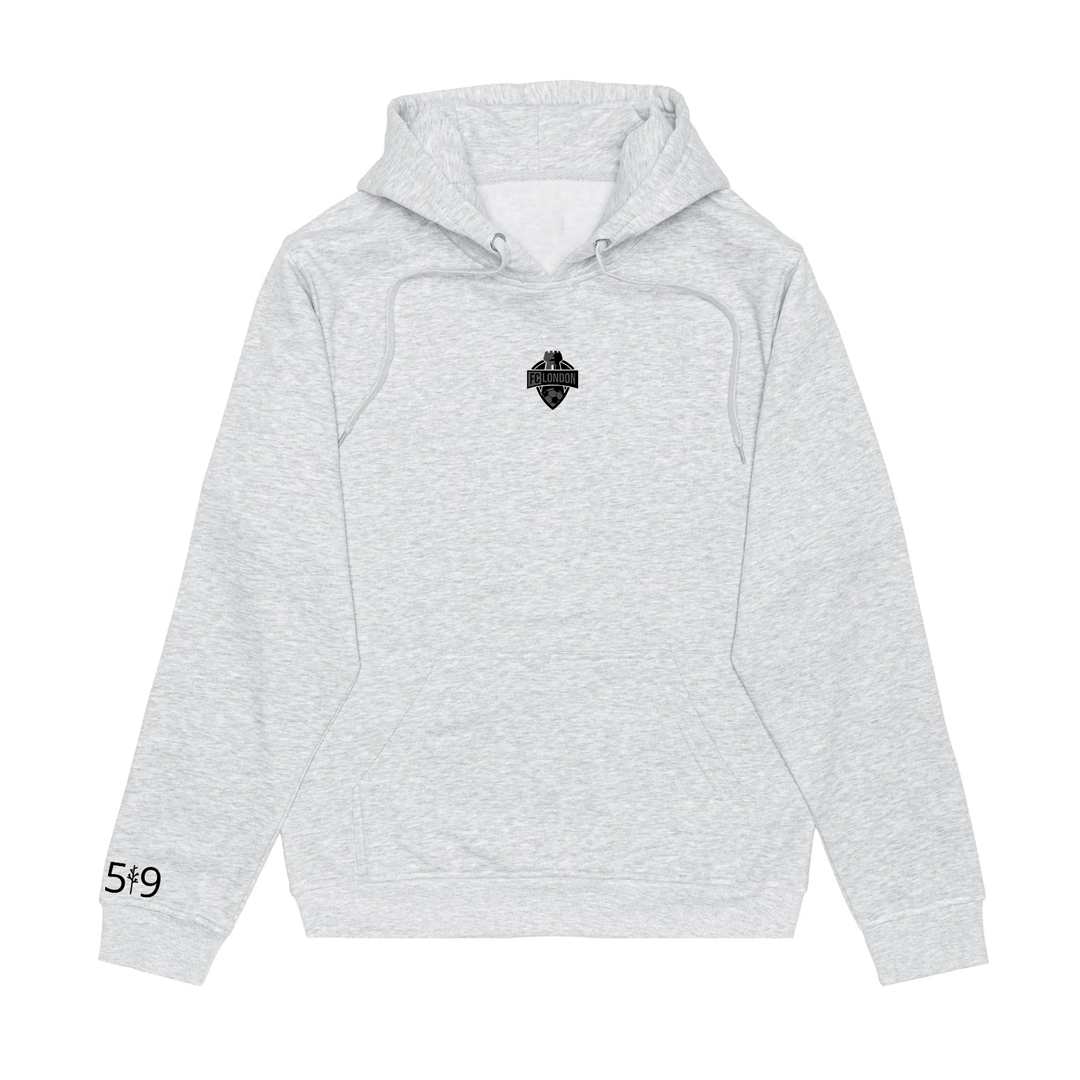 FCL EMBROIDERED BLACKOUT HOODIE (UNISEX)