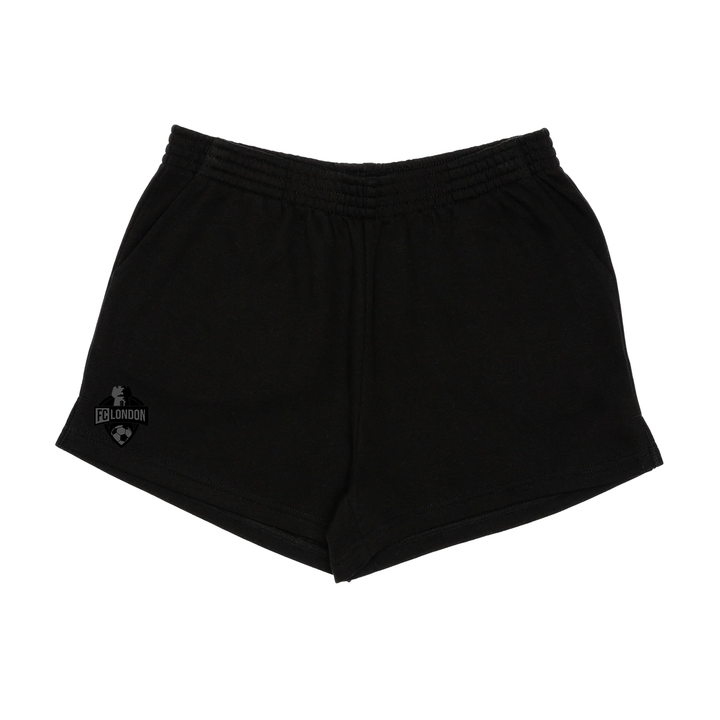 FCL EMBROIDERED BLACKOUT SWEAT SHORTS (WOMENS)