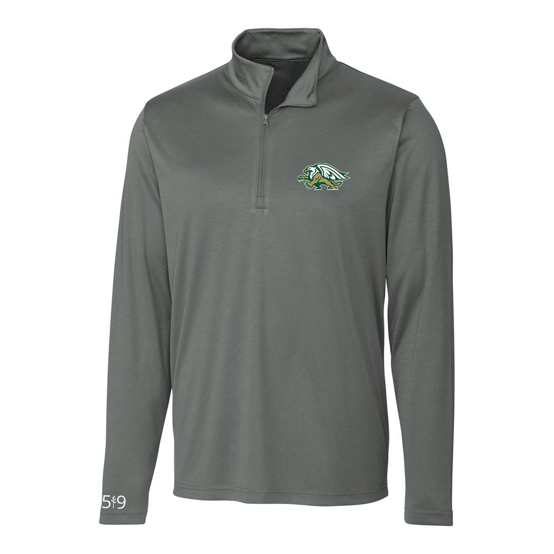 GEMINI EMBROIDERED ATHLETIC 1/4 ZIP (MENS)