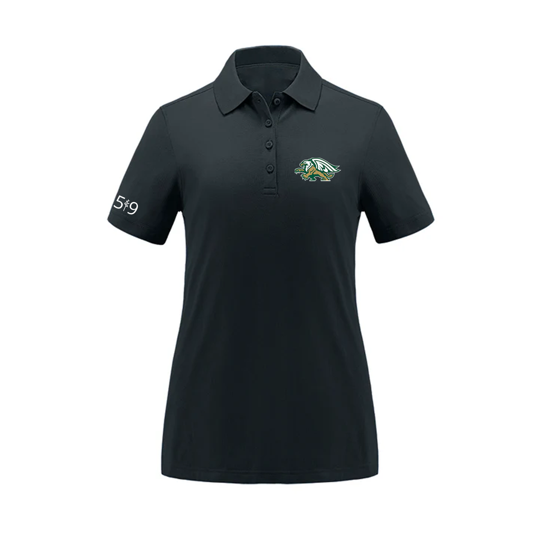 GEMINI EMBROIDERED PIQUE POLO (WOMENS)