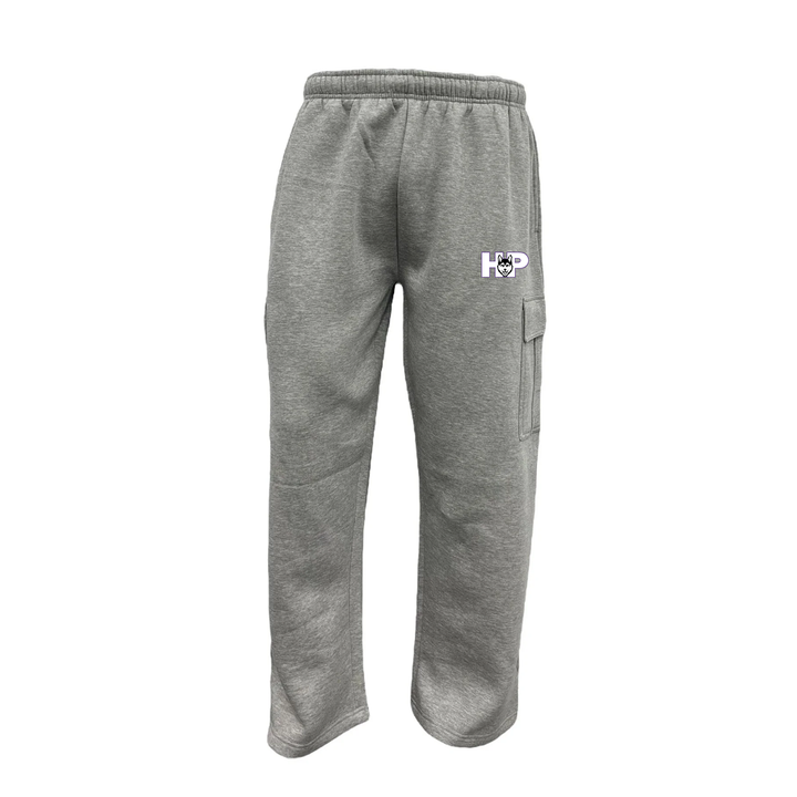 HUSKIES EMBROIDERED CARGO SWEATPANTS (UNISEX)