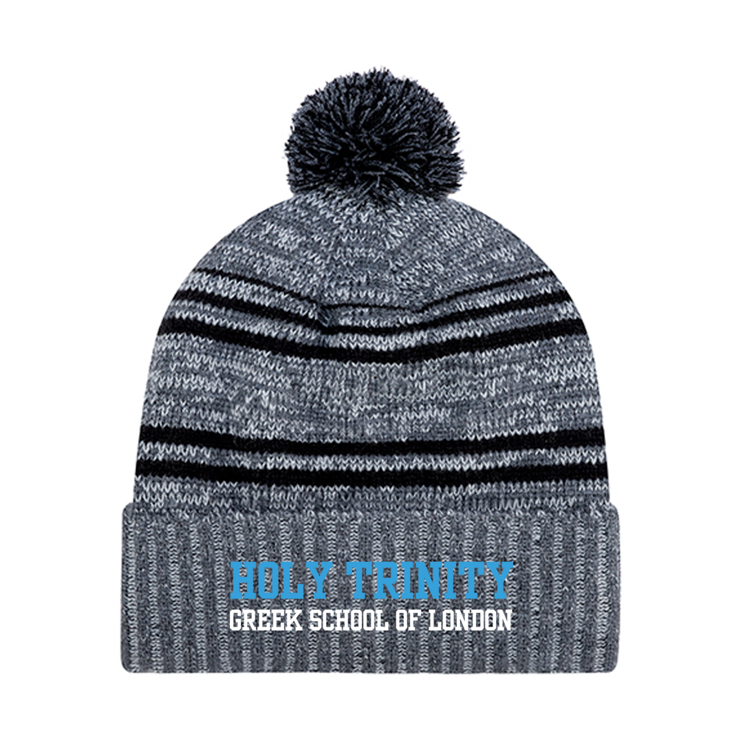 HOLY TRINITY EMBROIDERED POM-POM TOQUE