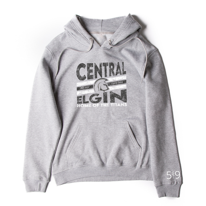 CENTRAL ELGIN DISTRESSED HOODIE (UNISEX)