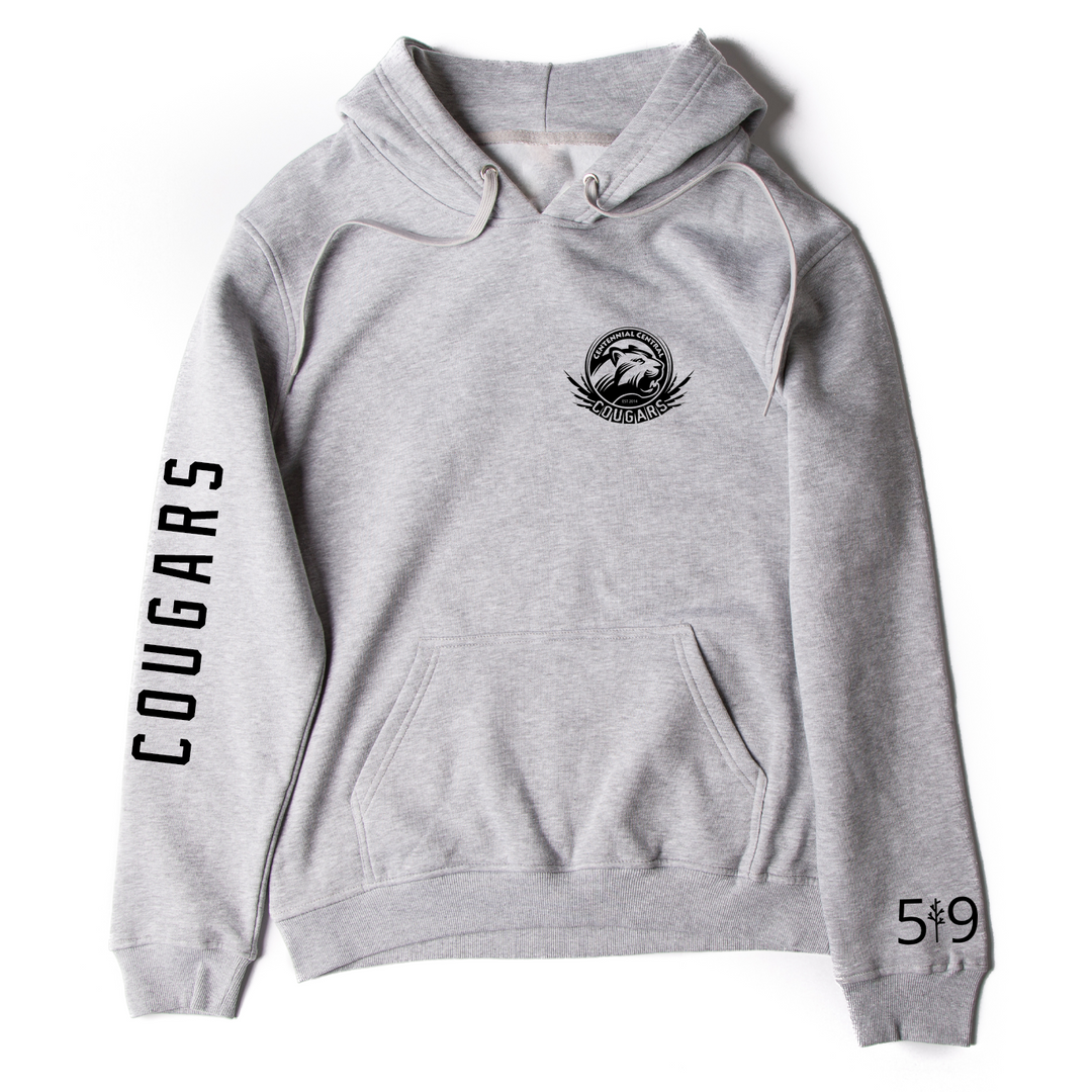 CENTENNIAL CENTRAL SLEEVE LOGO HOODIE (UNISEX)