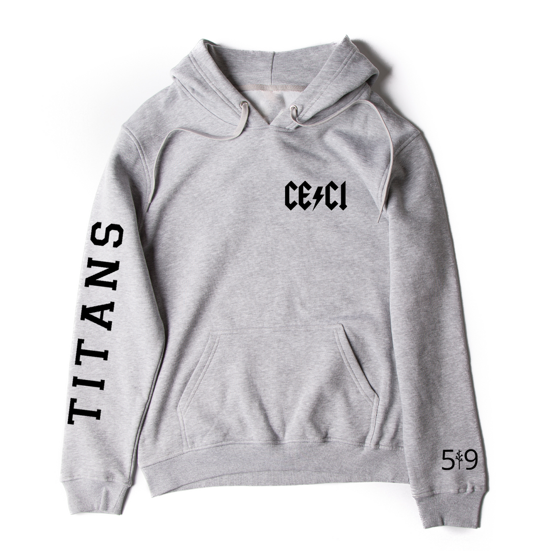 CENTRAL ELGIN SLEEVE LOGO HOODIE (UNISEX)