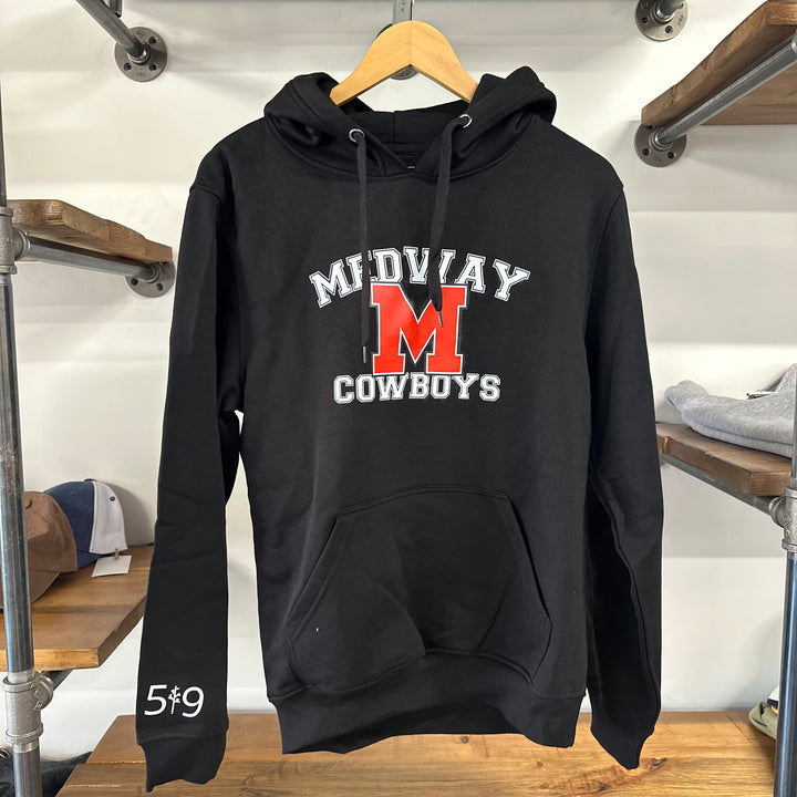 COWBOYS BLACK HOODIE (UNISEX MEDIUM)