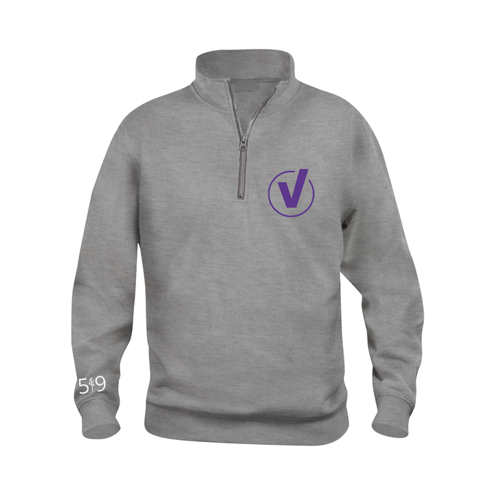 INTER-VAL "V" 1/4 ZIP (UNISEX)