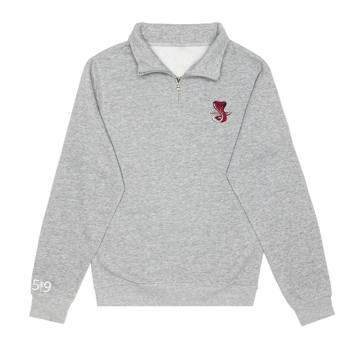 JUNE ROSE EMBROIDERED 1/2 ZIP (UNISEX)