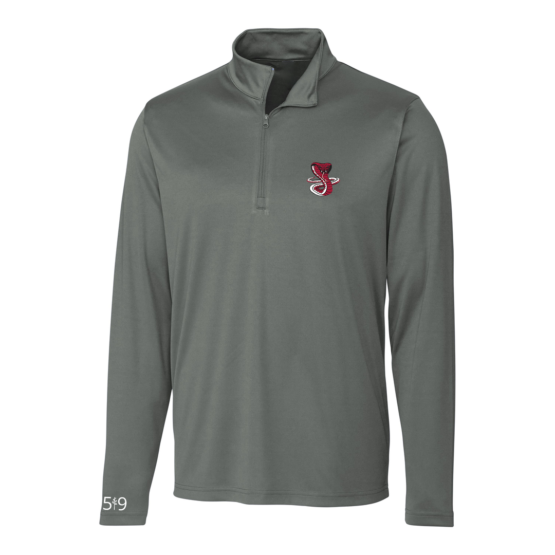 JUNE ROSE EMBROIDERED ATHLETIC 1/4 ZIP (MENS)