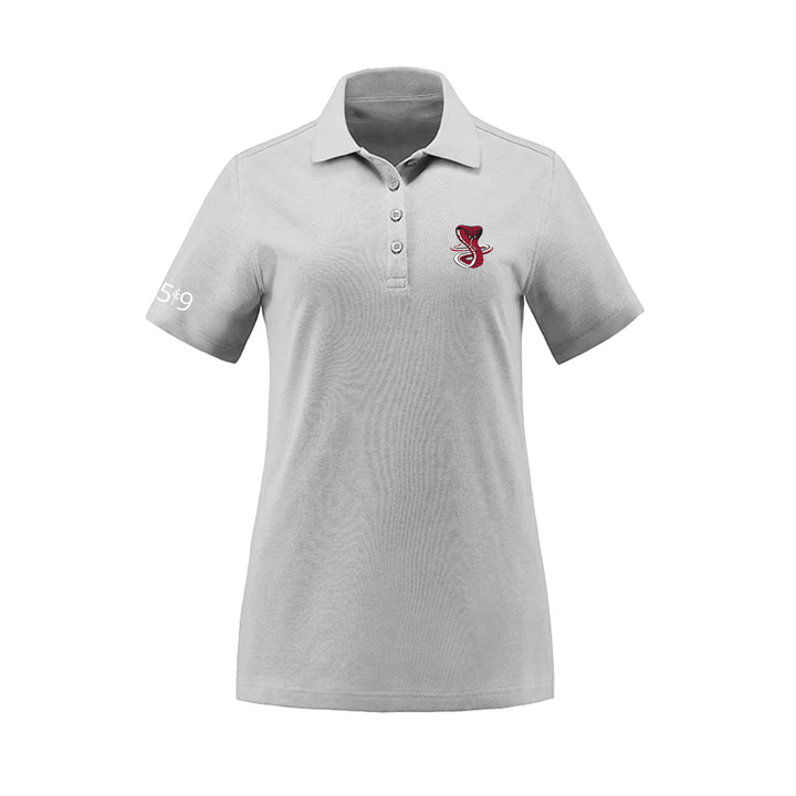 JUNE ROSE EMBROIDERED PIQUE POLO (WOMENS)