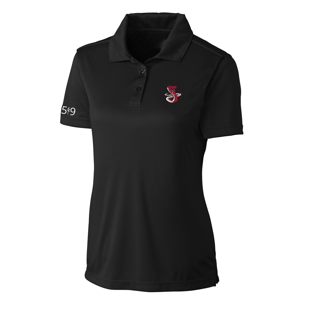 JUNE ROSE EMBROIDERED ATHLETIC POLO (WOMENS)