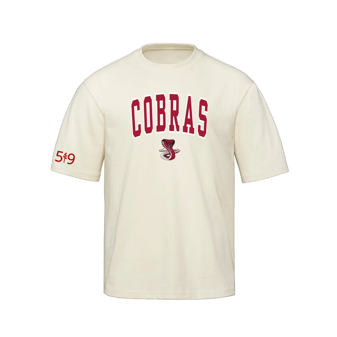 COBRAS VARSITY OVERSIZED TEE (UNISEX)