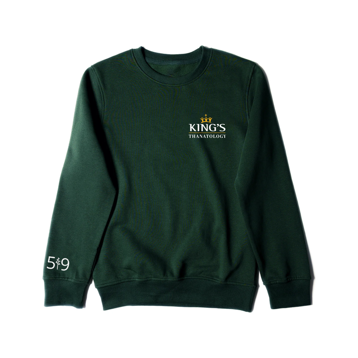 KINGS THANATOLOGY EMBROIDERED CREW (UNISEX)