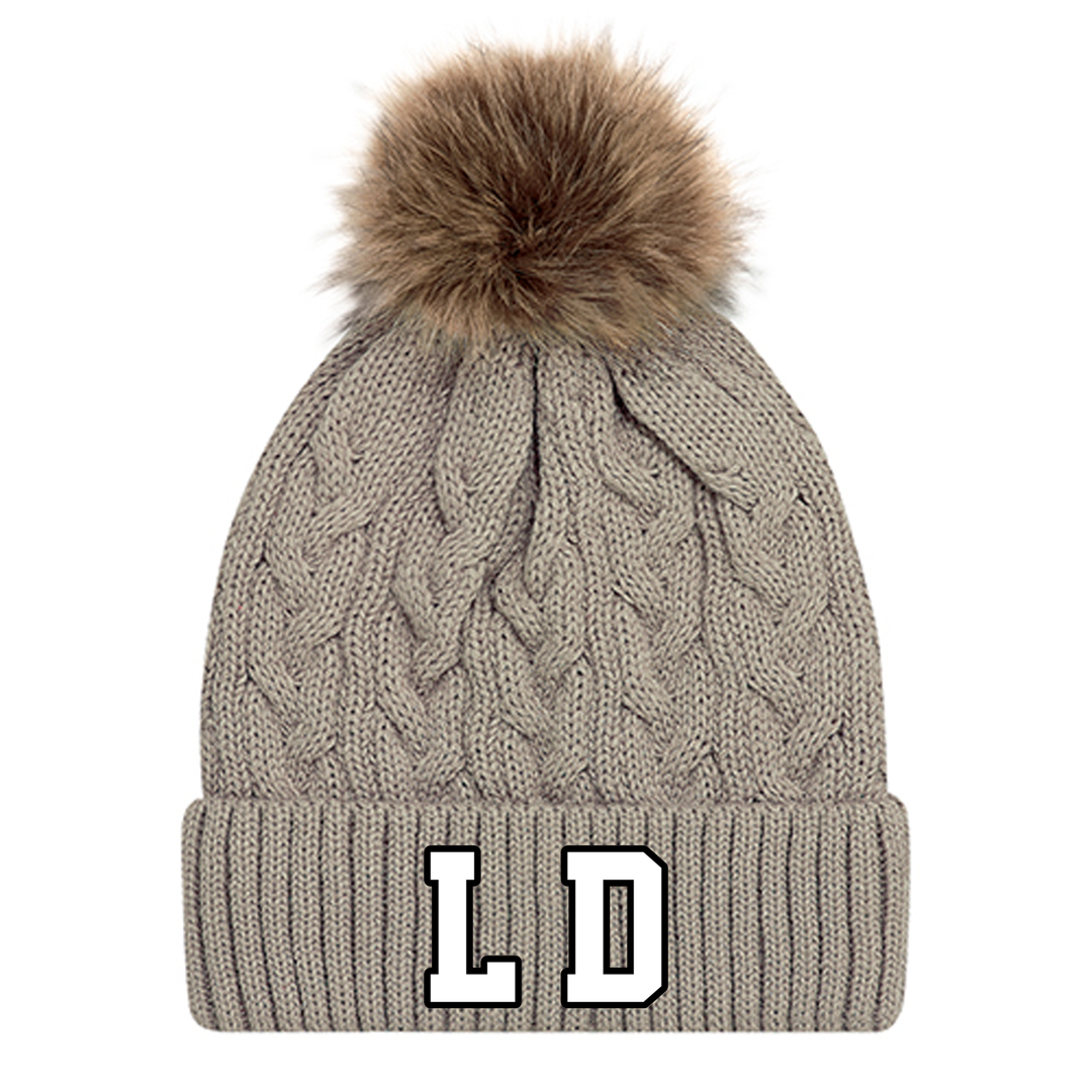 LORD DORCHESTER EMBROIDERED FAUX FUR TOQUE