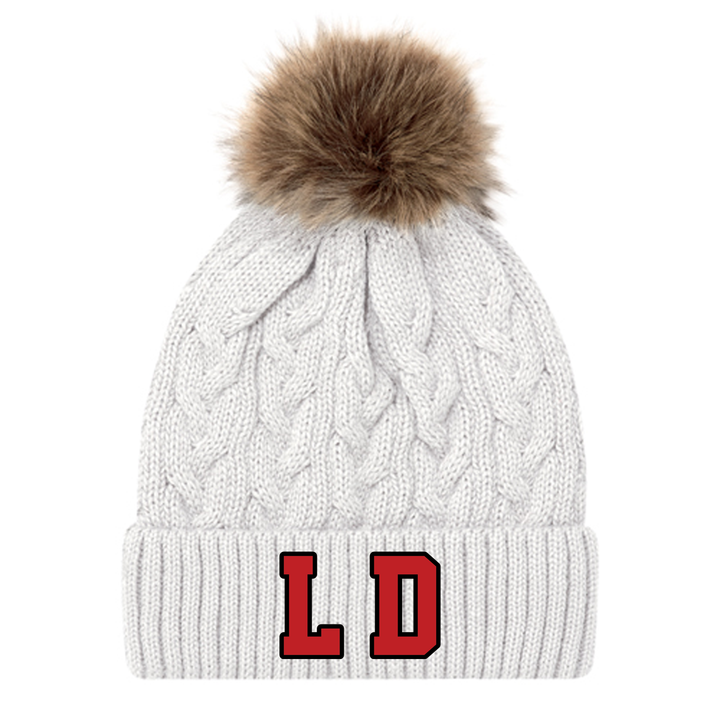 LORD DORCHESTER EMBROIDERED FAUX FUR TOQUE