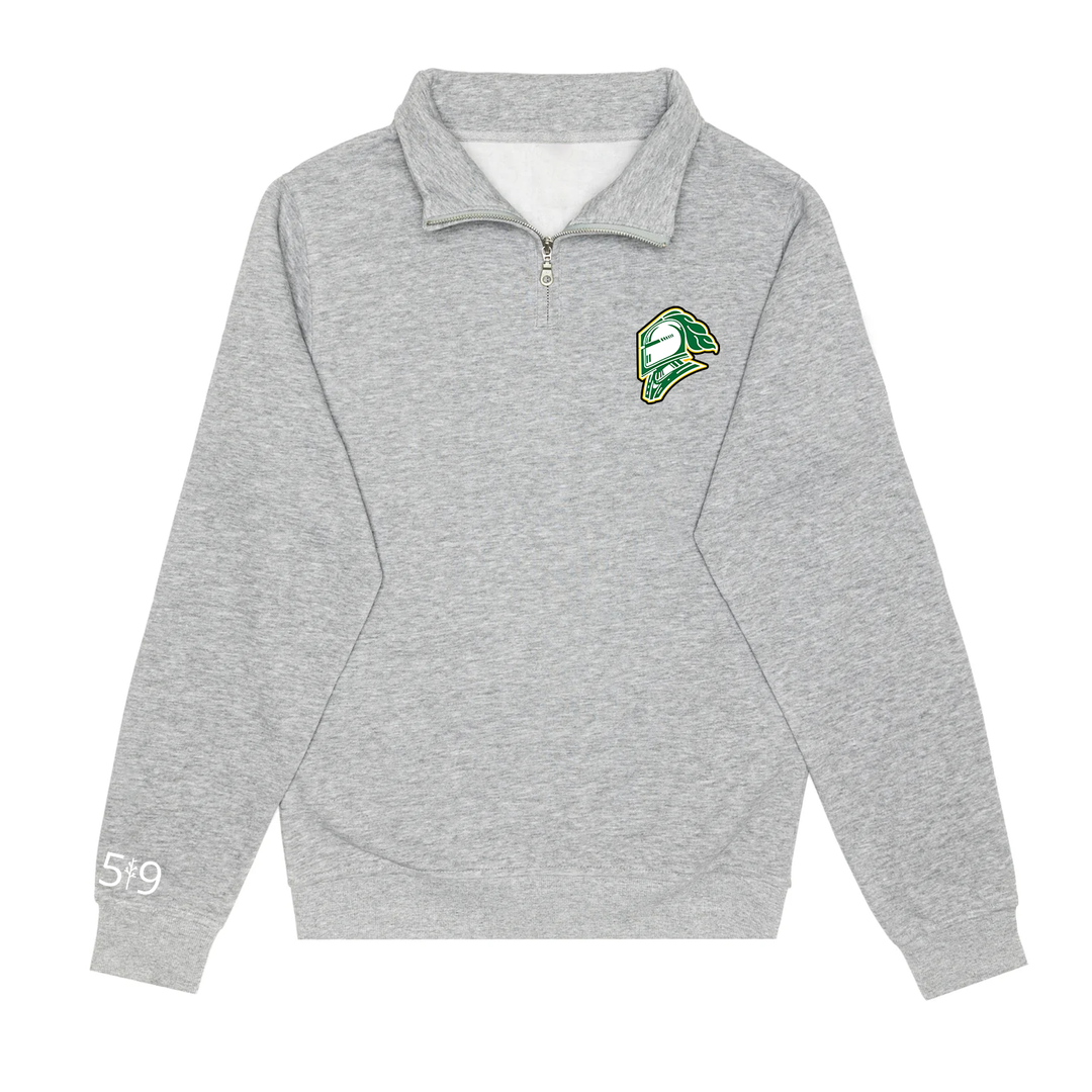 EMBROIDERED KNIGHTS 1/4 ZIP (UNISEX)