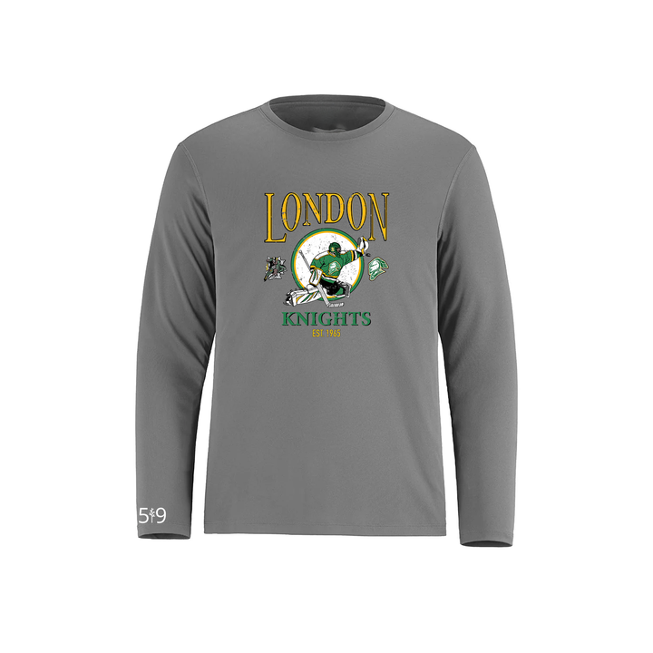 KNIGHTS VINTAGE GOALIE ATHLETIC LONG SLEEVE (UNISEX)