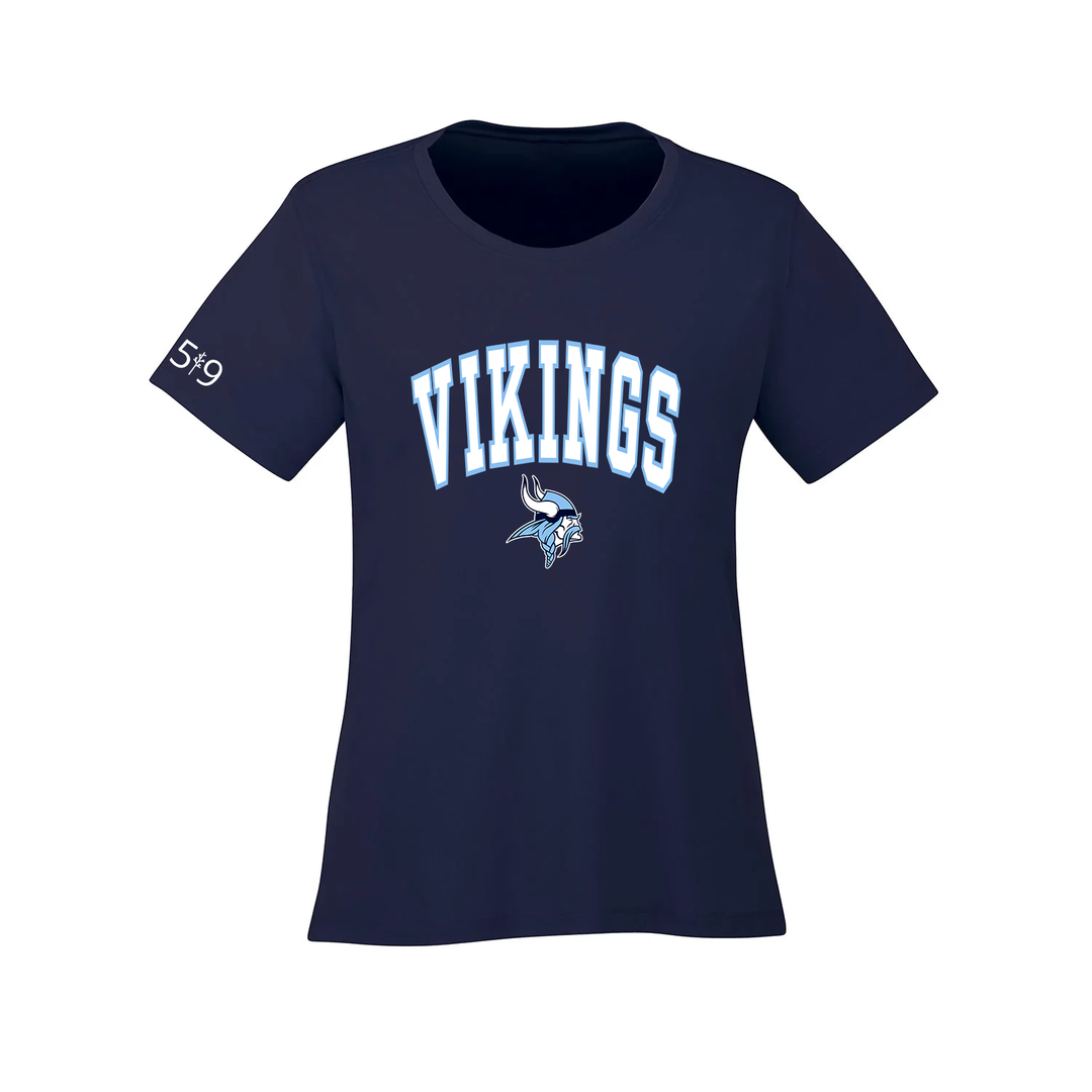 VIKINGS VARSITY ATHLETIC TEE (WOMENS)