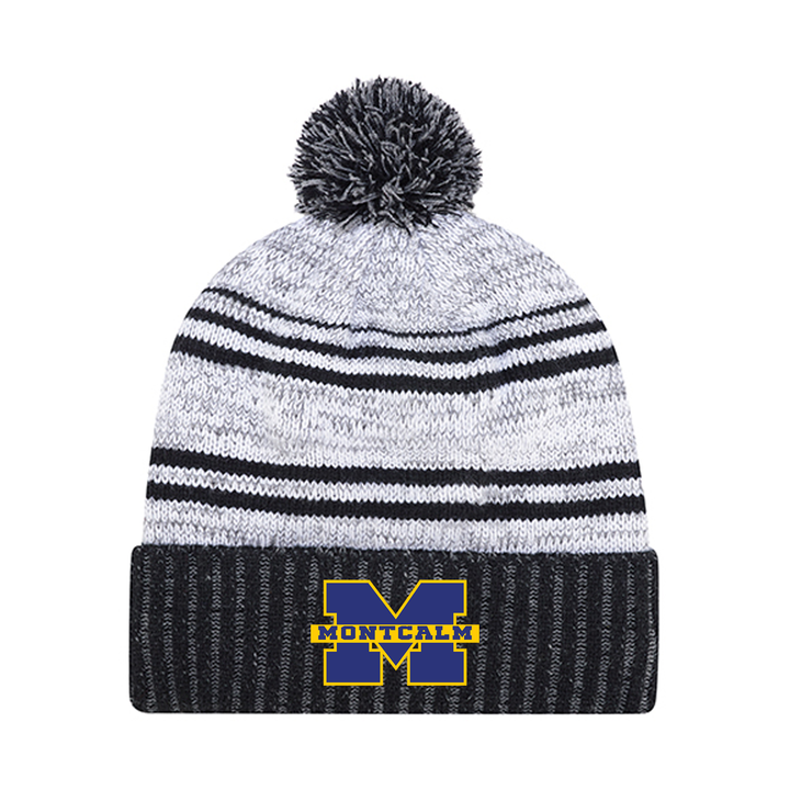 MONTCALM EMBROIDERED POM-POM TOQUE