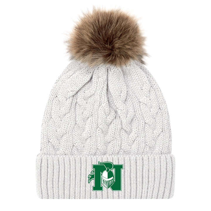 KNIGHTS EMBROIDERED FAUX FUR TOQUE