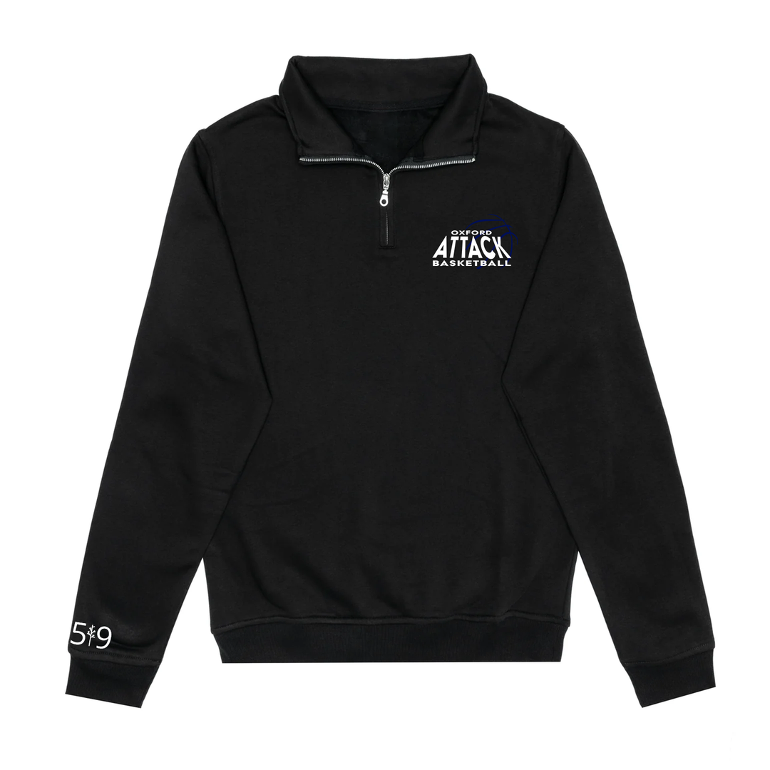 ATTACK EMBROIDERED 1/4 ZIP (UNISEX)