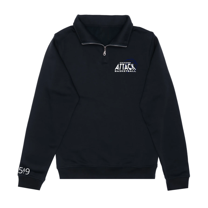 ATTACK EMBROIDERED 1/4 ZIP (UNISEX)