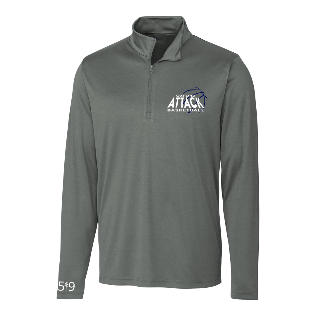 ATTACK EMBROIDERED ATHLETIC 1/4 ZIP (MENS)