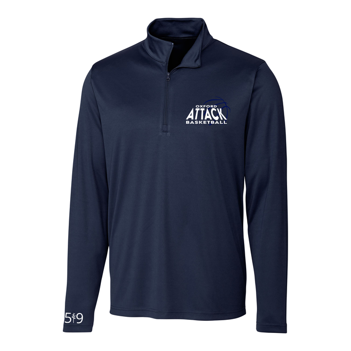 ATTACK EMBROIDERED ATHLETIC 1/4 ZIP (MENS)